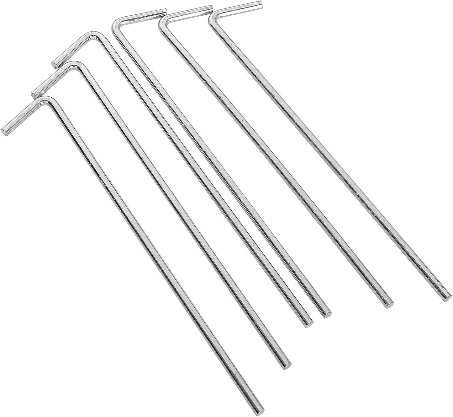 100 Estacas Acero Galvanizado 6-3/4" para Tienda de Campaña