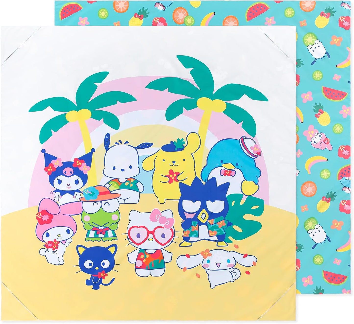 Toalla microfibra bebé niño viaje playa 58x58pulg reversible