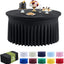 4 Manteles Elastano Negro para Mesa 60pulg Elástico con