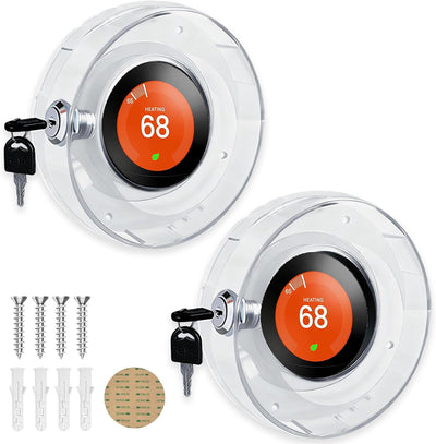 Funda termostato pared 2 pzas con llave universal