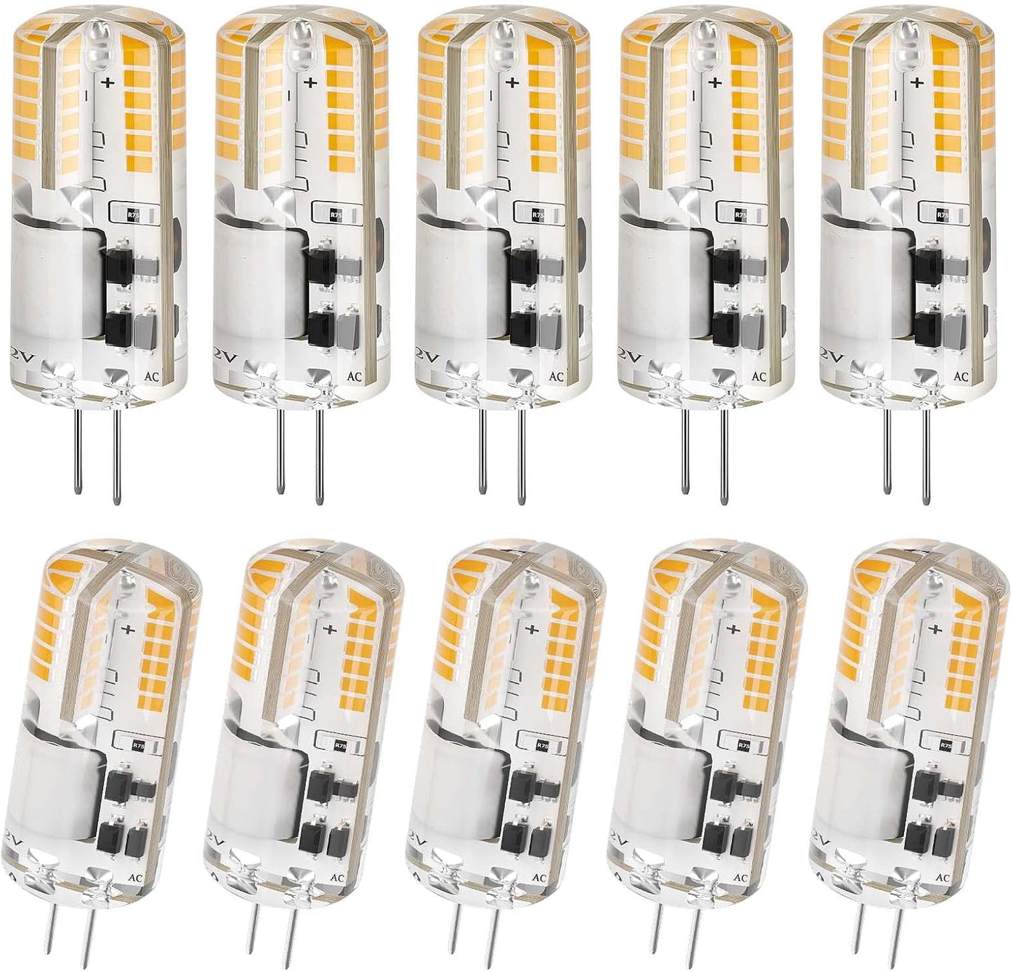 Bombilla LED G4 3 W 12 V blanco cálido 3000 K para iluminación