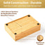 Organiz. cajones bambú bandeja cubiertos 9x6" set 2