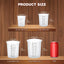 Set 4 Tazas Medidoras Silicón Reutilizables 4.2oz