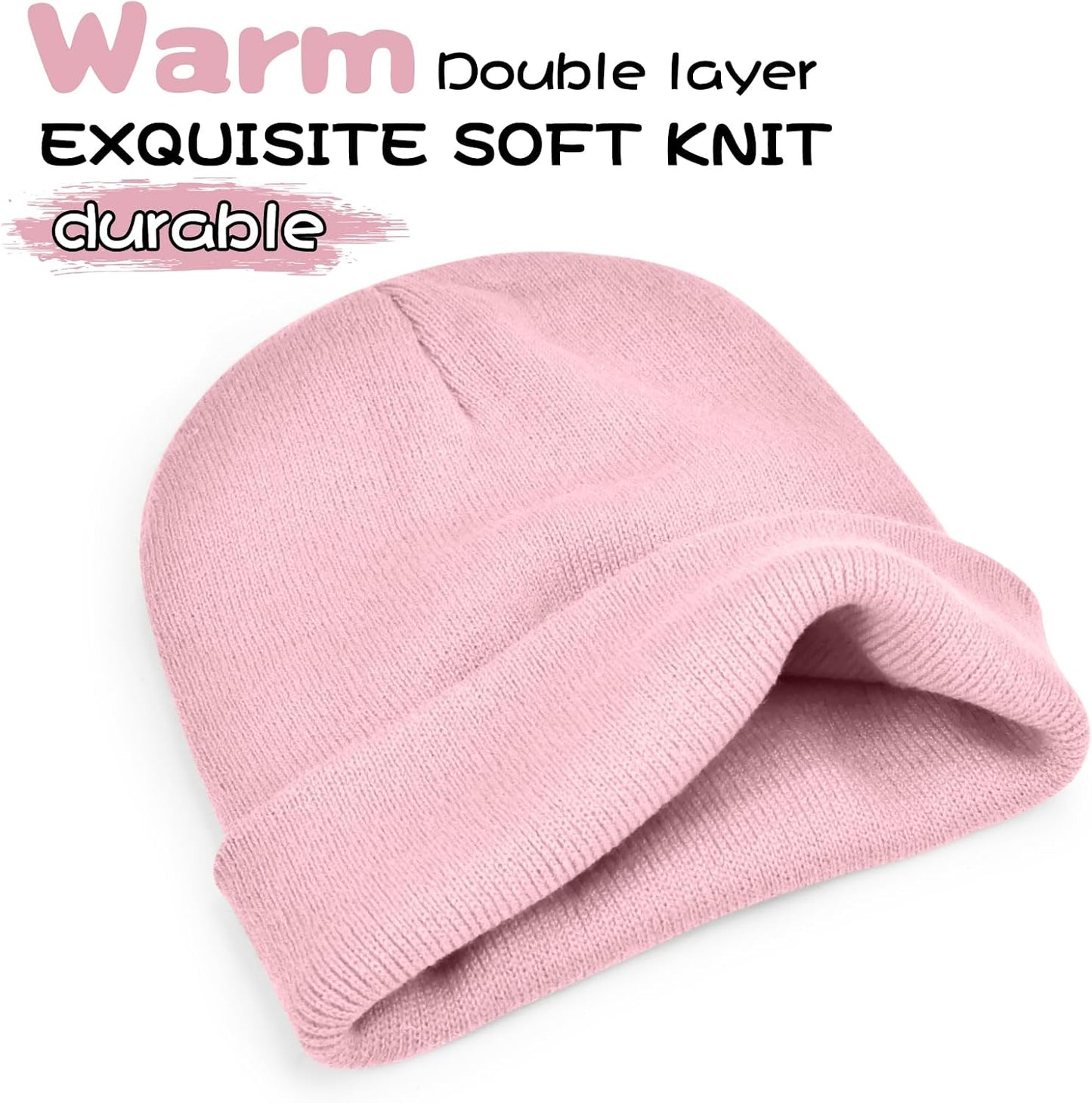 Gorro unisex invierno cálido tejido con borla