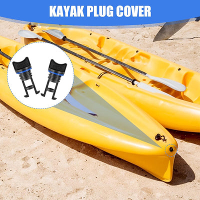 Kit 4 tapones drenaje barco kayak canoa con sello goma