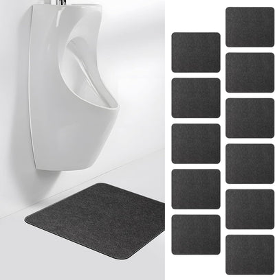 Tapete baño hombres pack 12 antiderrap gris