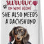 Toallas cocina diseño perro salchicha regalo vino té