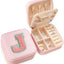 Caja joyas personalizada rosa con inicial J