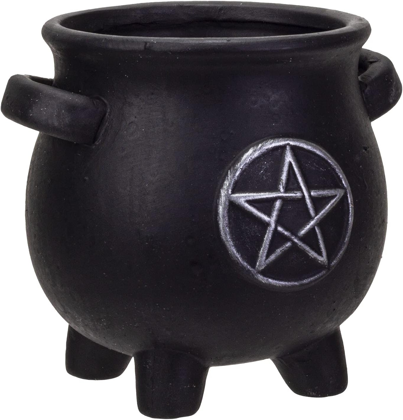 Caldero Brujas Terracota Figura Mesa Pentagrama