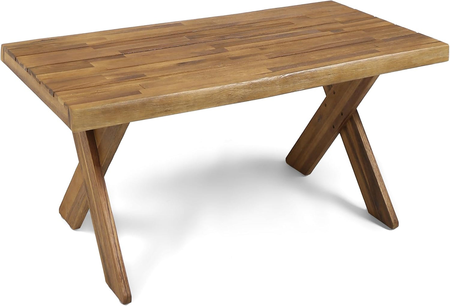 Mesa centro madera acacia exterior acabado teca