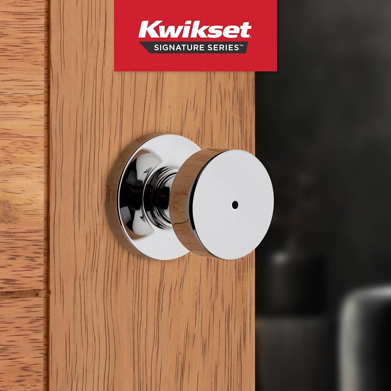 Pomo puerta baño dormitorio cromado sin llave set 10