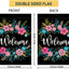 Bandera jardín personalizada bienvenida 12.5x18