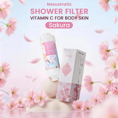 Filtro ducha mano Vitamina C para agua dura aroma sakura