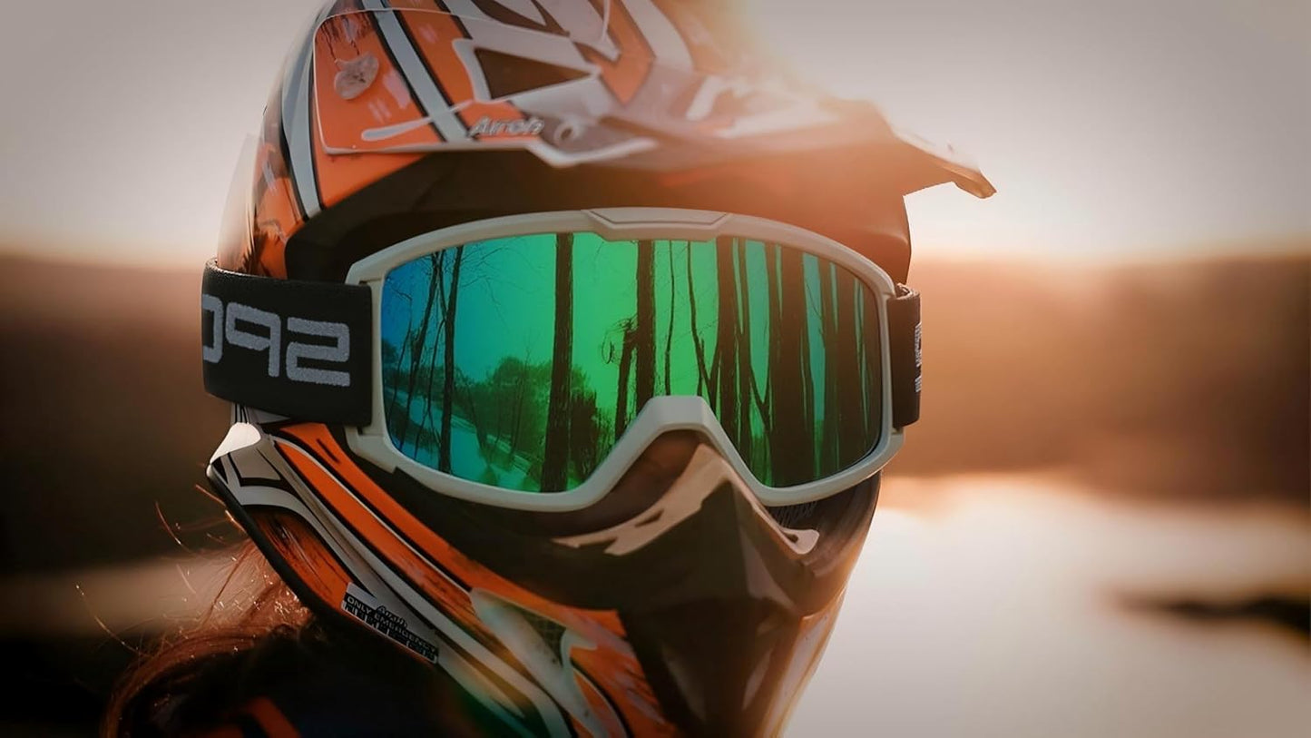Gafas motocross UV400 para hombres mujeres jóvenes
