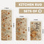 3 Tapetes cocina Hello Fall 17x29pulg 17x36pulg