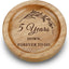 Plato madera para anillos regalo bodas aniversario 5 años