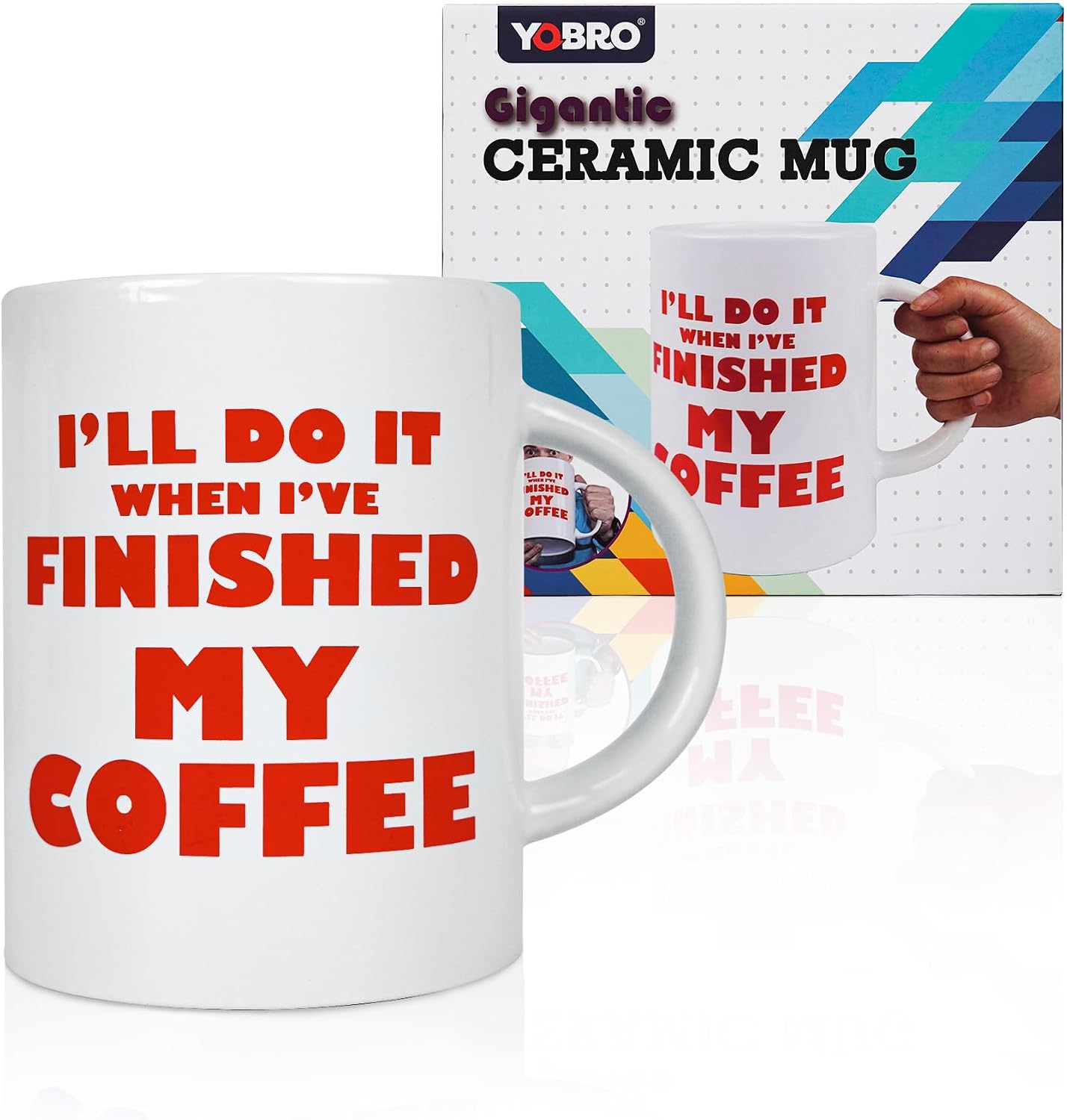 Taza cerámica extragrande 67oz regalo divertido para adultos
