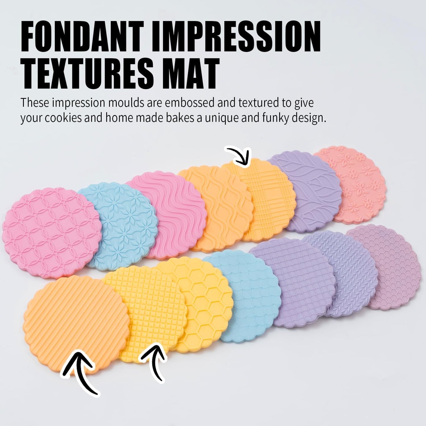 3 Pzas Moldes Estampado Galletas Fondant Arcilla Polimérica