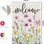 Bandera primavera floral 28x40pulg doble cara