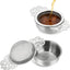 2 Pzas Colador Té Acero Inox Malla Fina con Cuenco