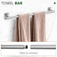 Set 5 accesorios baño níquel cepillado 23.6"