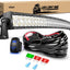 Barra Luz LED Curvada 50pulg 288W 12V con Interruptor 5
