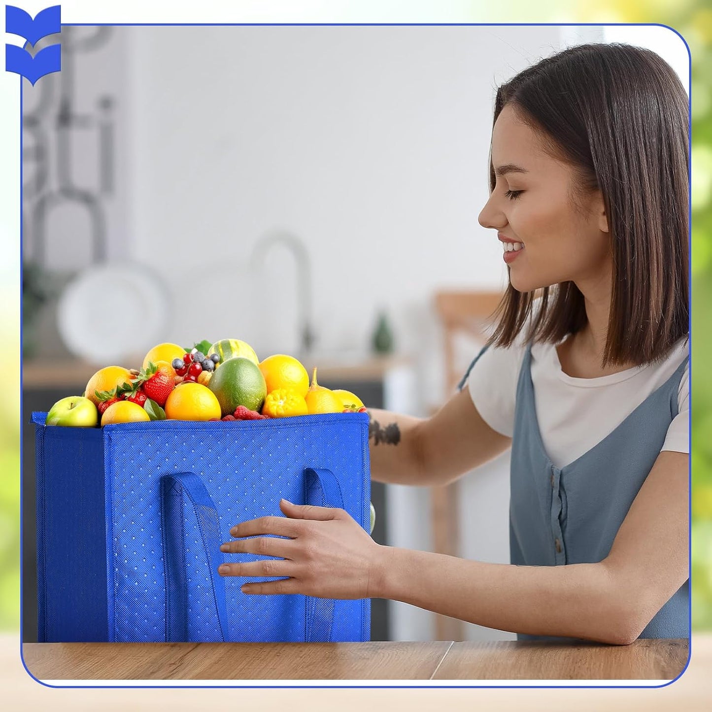 Set 4 bolsas aisladas grandes con cremallera para alimentos