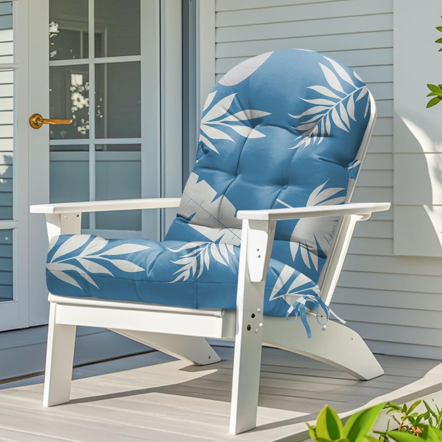 Cojín impermeable silla mecedora Adirondack 44pulg azul