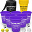 Set Yard Pong púrpura/amarillo camping al aire libre