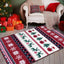 Alfombra navideña 4x6ft antideslizante lavable sala comedor