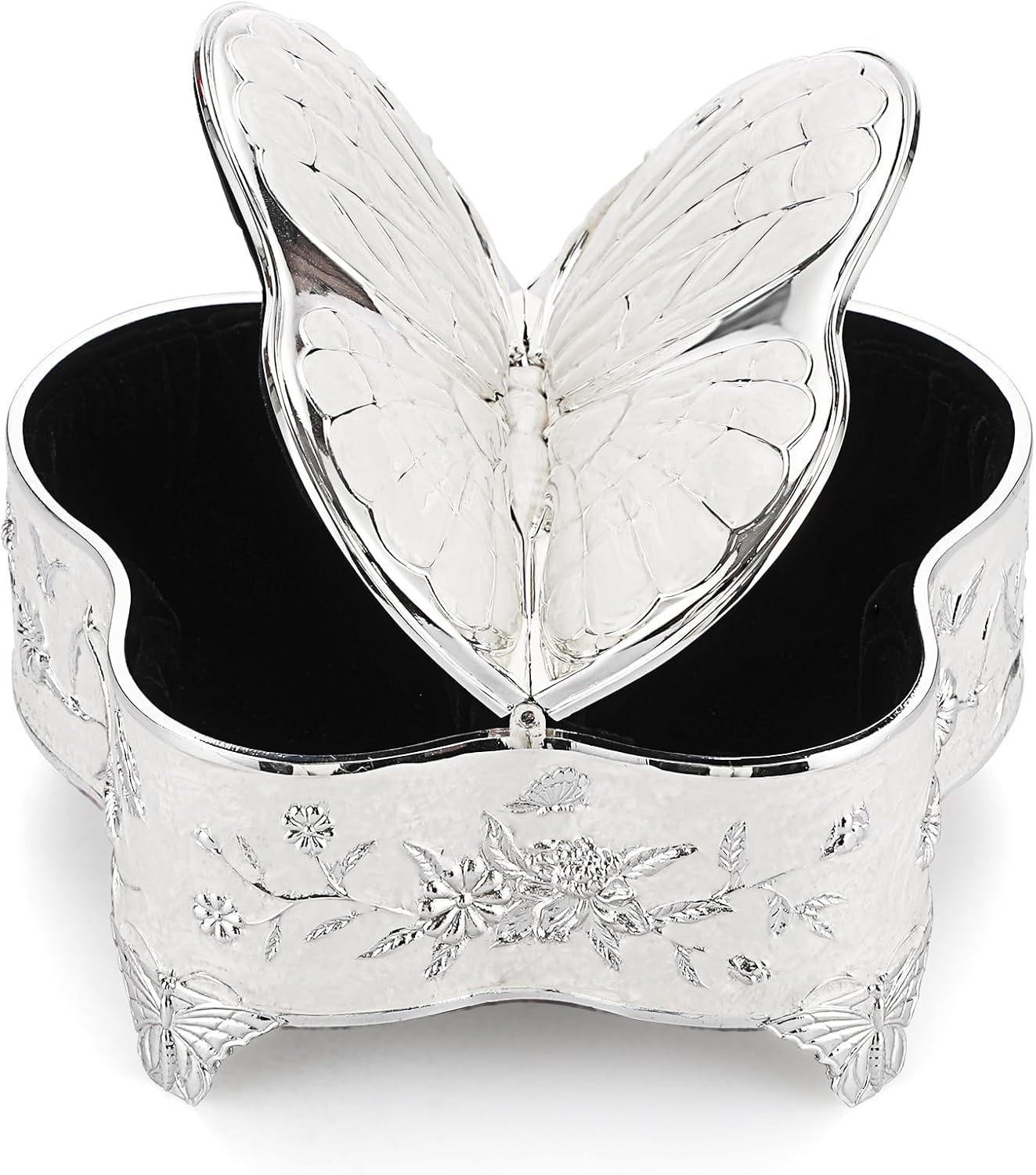 Joyero vintage mariposa para mujer grande
