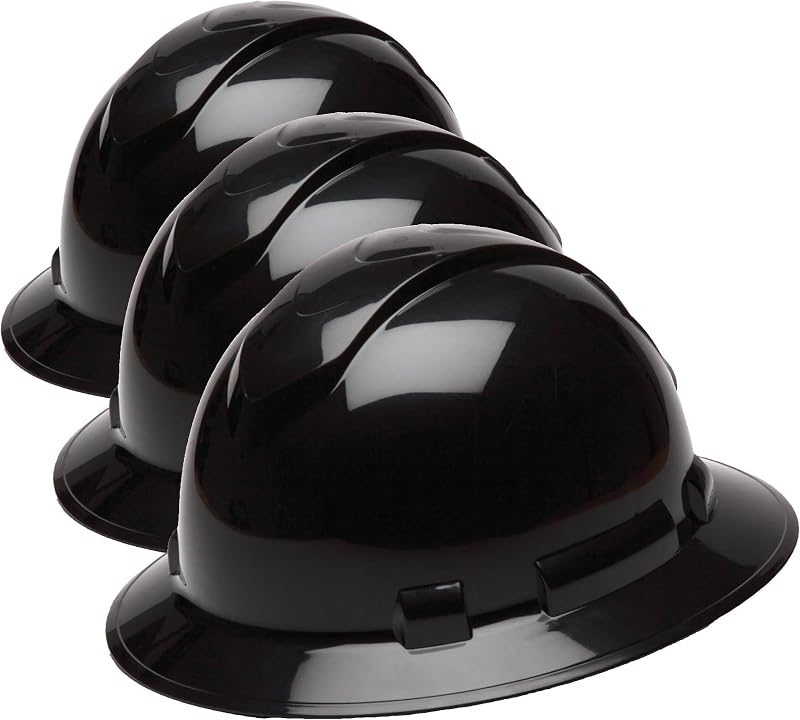 Casco duro ala completa HP541 negro set 3