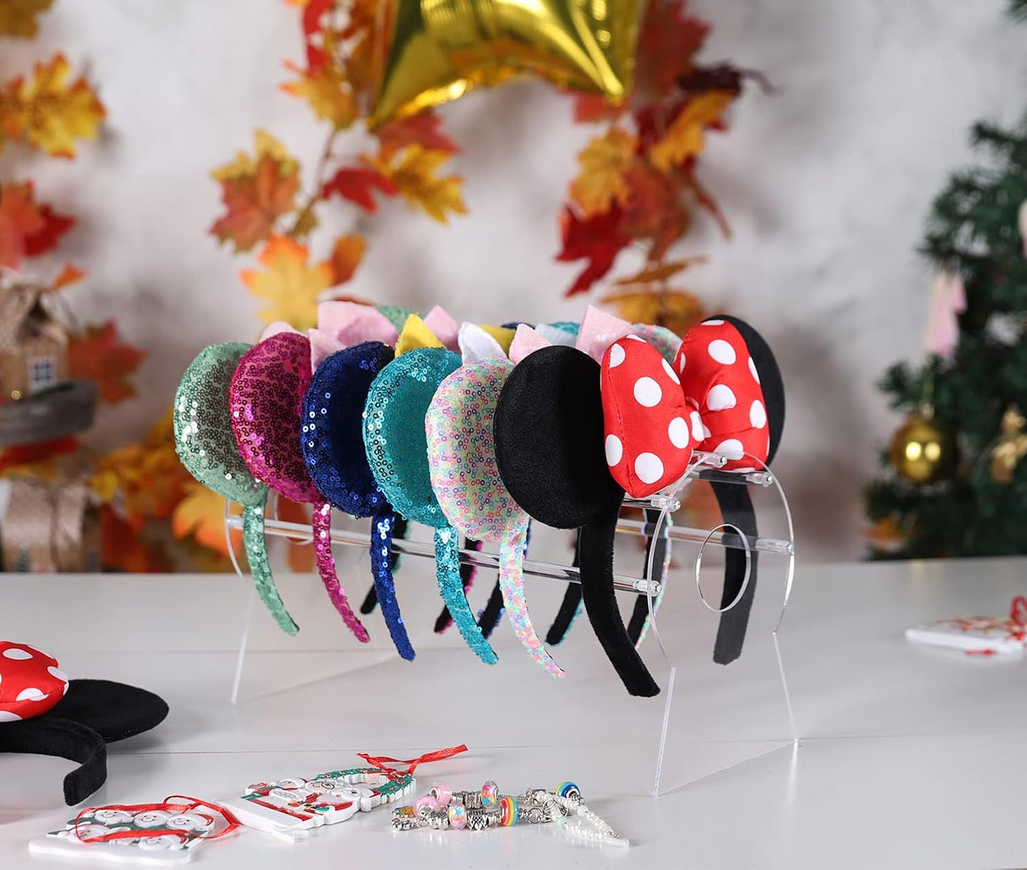 Soporte acrílico para diademas y pendientes