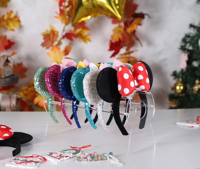 Soporte acrílico para diademas y pendientes