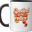 Taza Cerámica Humor Spoiled But Not Rotten Negro/Blanco