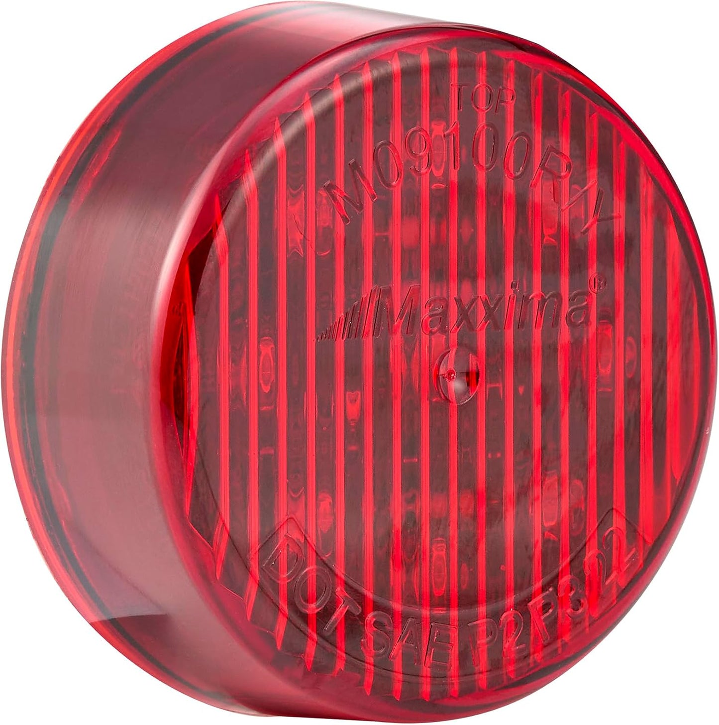 Luz marcador redonda roja 2"