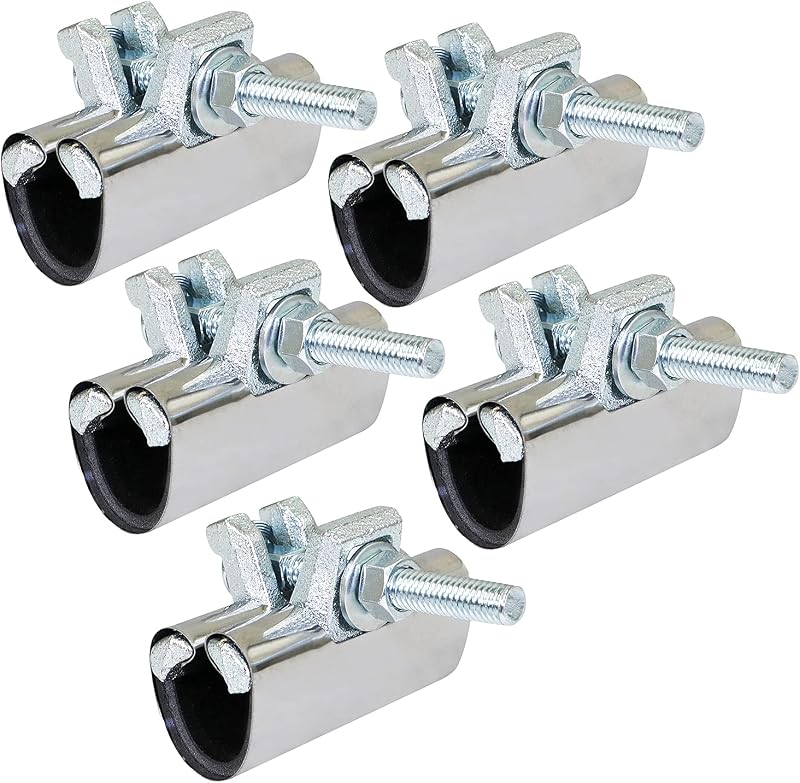 Abrazadera tubería acero inox 1/2 IPS set 5