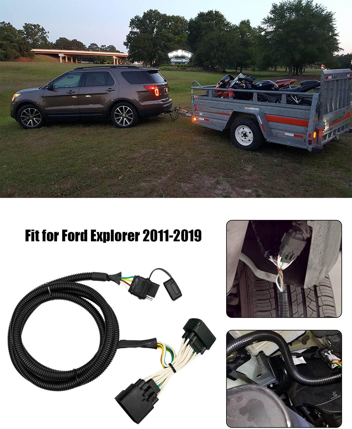 Arnés 4 pines Ford Explorer 11-19 Plug and Play