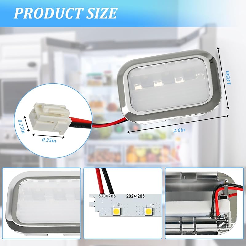 Módulo luz LED repuesto para refrigerador Whirlpool KitchenAid