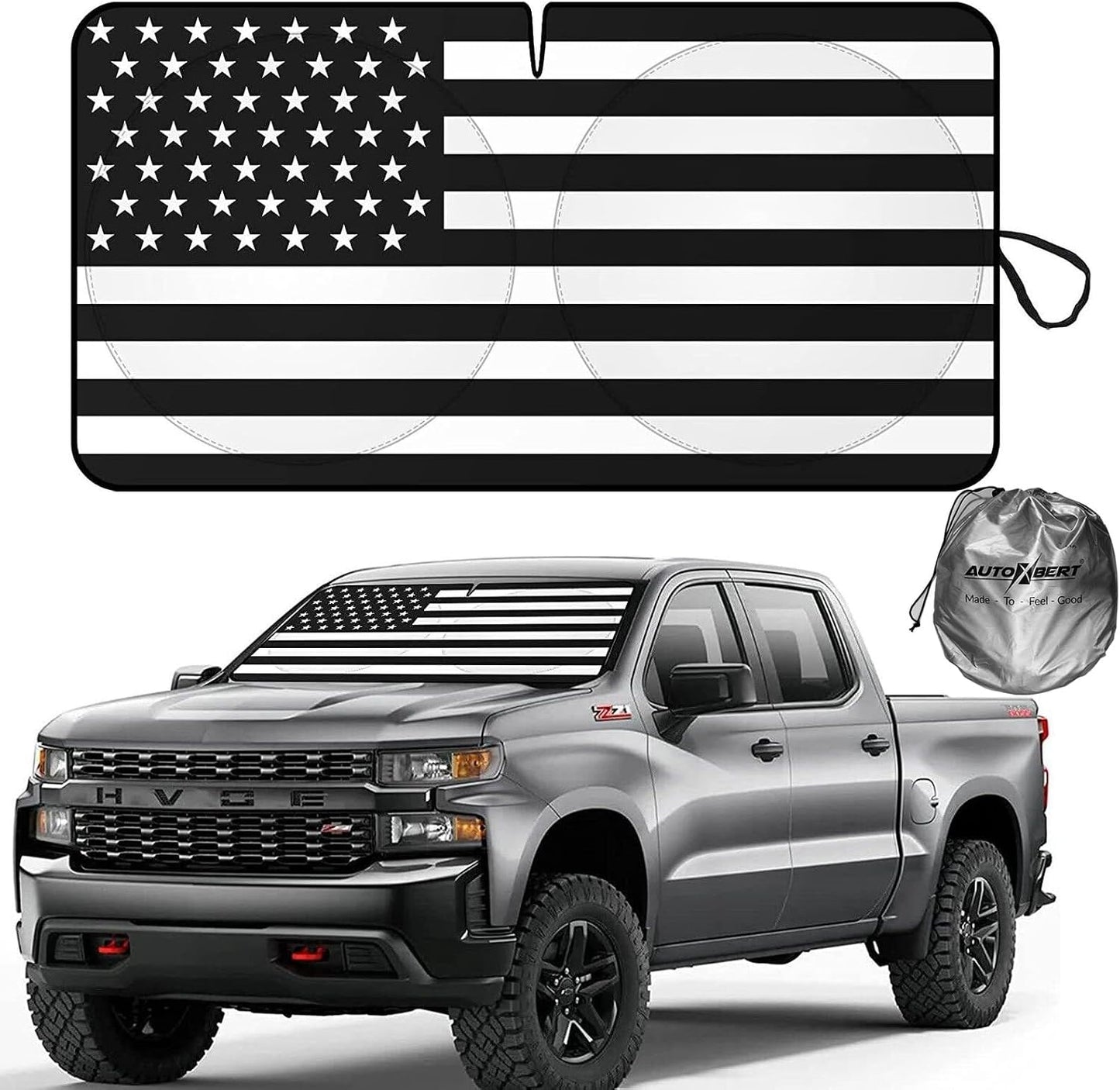 Parasol bandera USA para camión SUV plegable UV