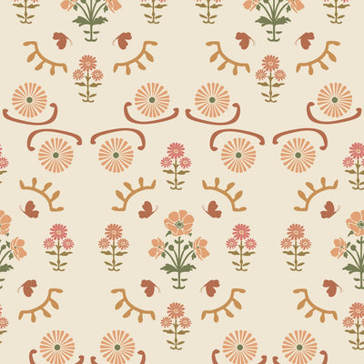 Papel tapiz floral bohemio 17x394pulg autoadhesivo para dormitorio