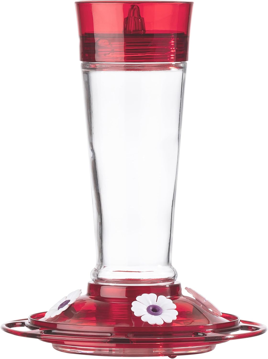 Comedero colibríes vidrio 10oz rojo rubí