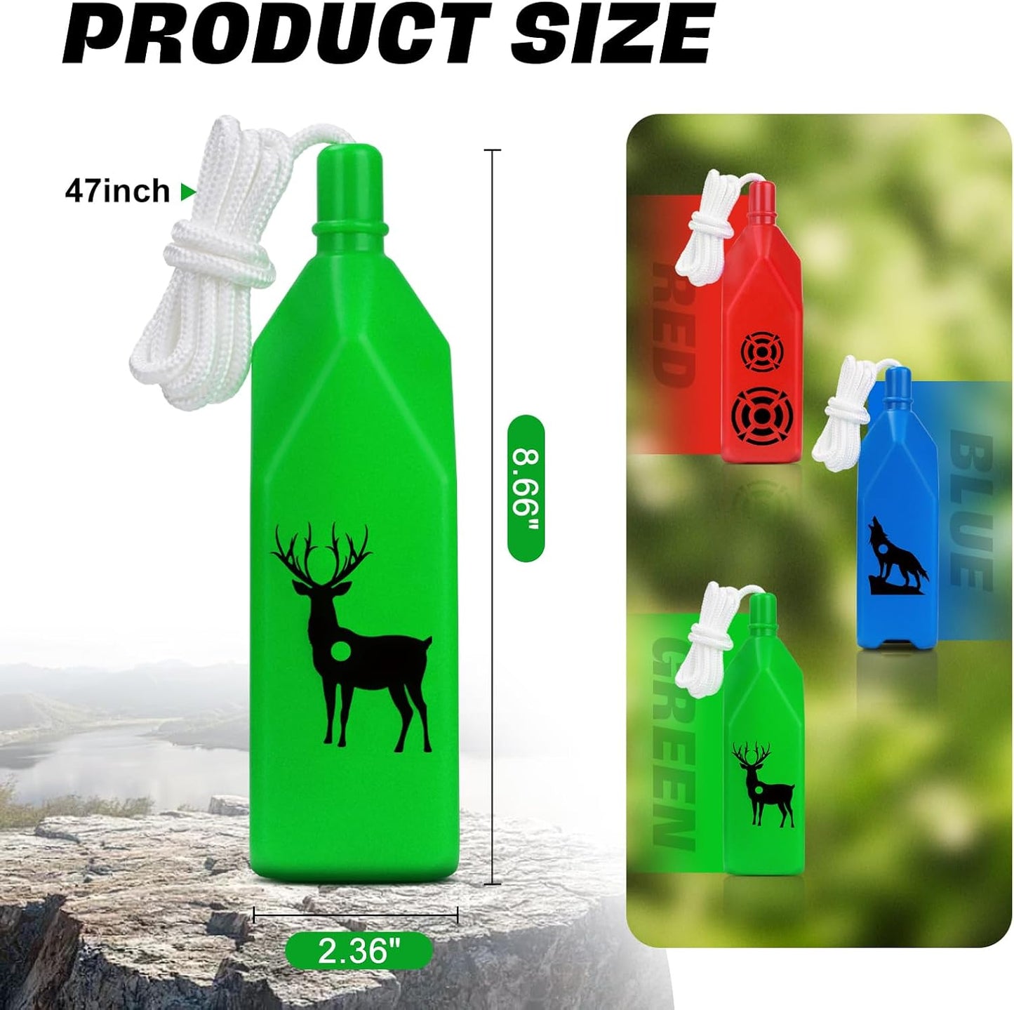 Pack 3/6 Botellas Plásticas Duras para Disparos con Cuerda