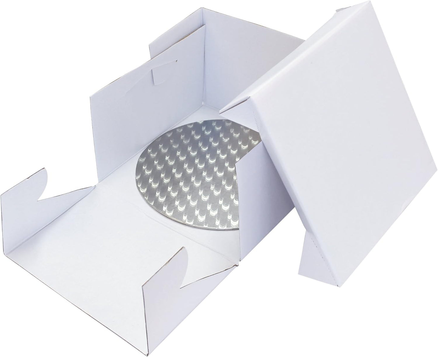 Tarjeta redonda pastel 12" color blanco