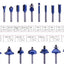 Set 24 Pzas Brocas Carburo 1/4pulg Multiusos Carpintería