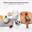 Set 17 Pzas Tazas y Cucharas Medidoras Acero Inox