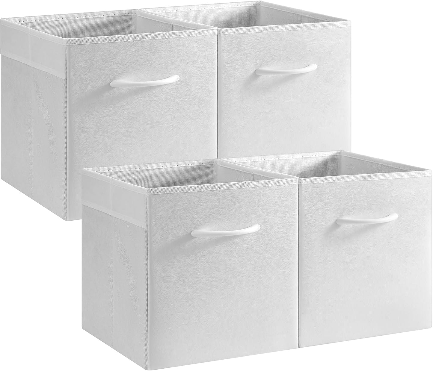 Cubos almacenamiento cuero 11" asa set 4