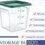 Set 8 Recipientes Cuadrados 6qt Polycarbonato con Tapa