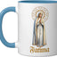 Taza Cerámica Azul Blanco 1917 Portugal