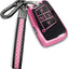 Funda llavero VW TPU 5 botones comp. llave inteligente rosa